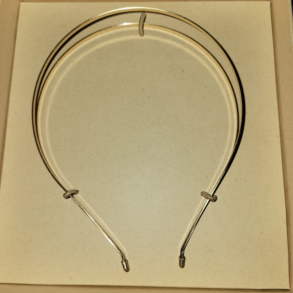 Jen Atkin x Chloe + Isabel Split Headband in Gold Hair Band New